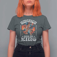 Funny America Has No King 8647 T Shirt For Women Vintage Boho Orange Tiger