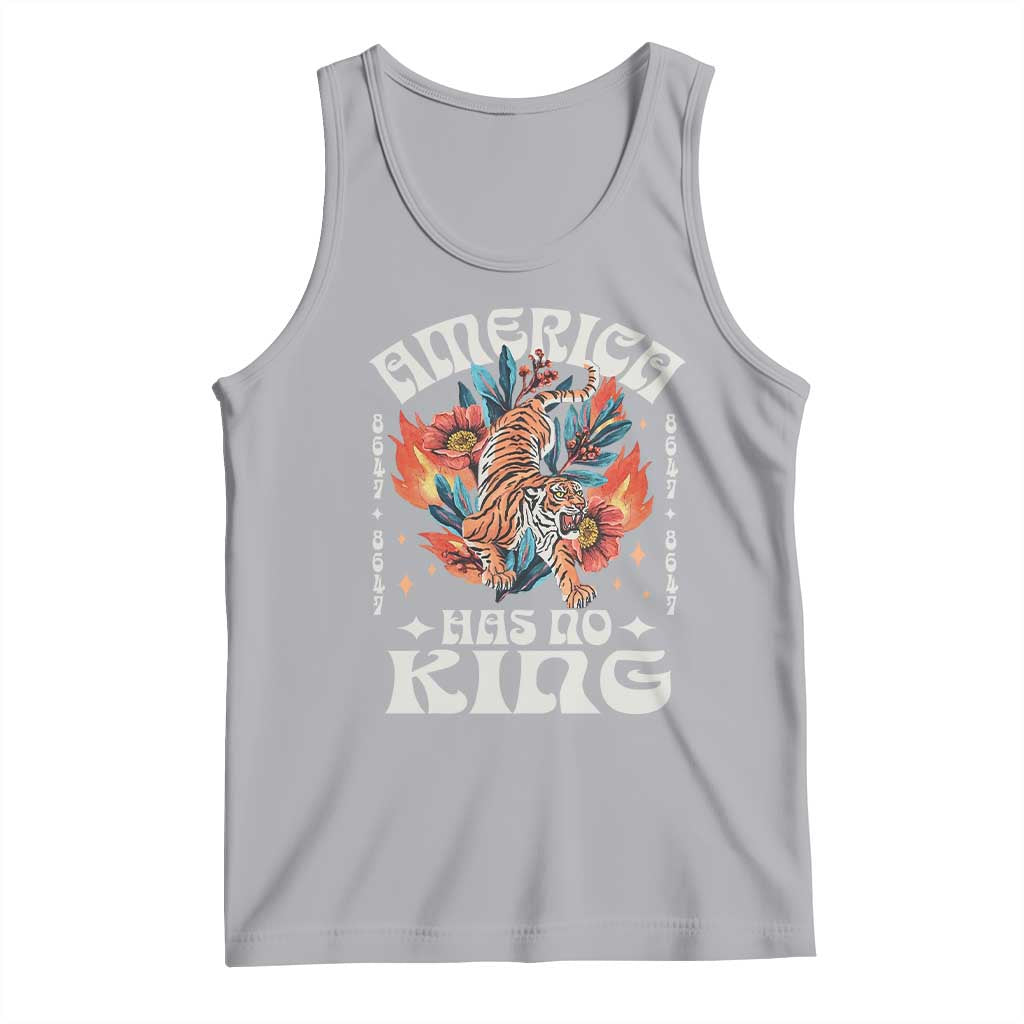 Funny America Has No King 8647 Tank Top Vintage Boho Orange Tiger
