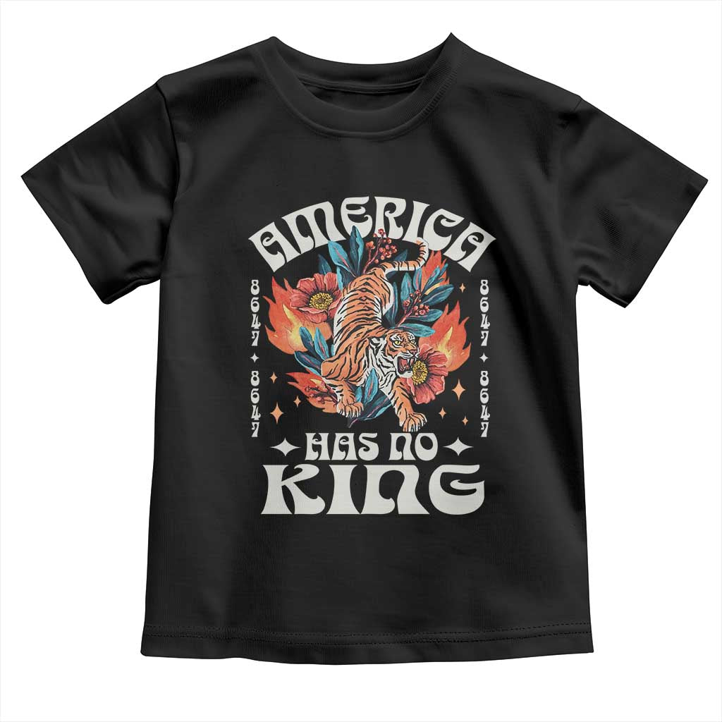Funny America Has No King 8647 Toddler T Shirt Vintage Boho Orange Tiger