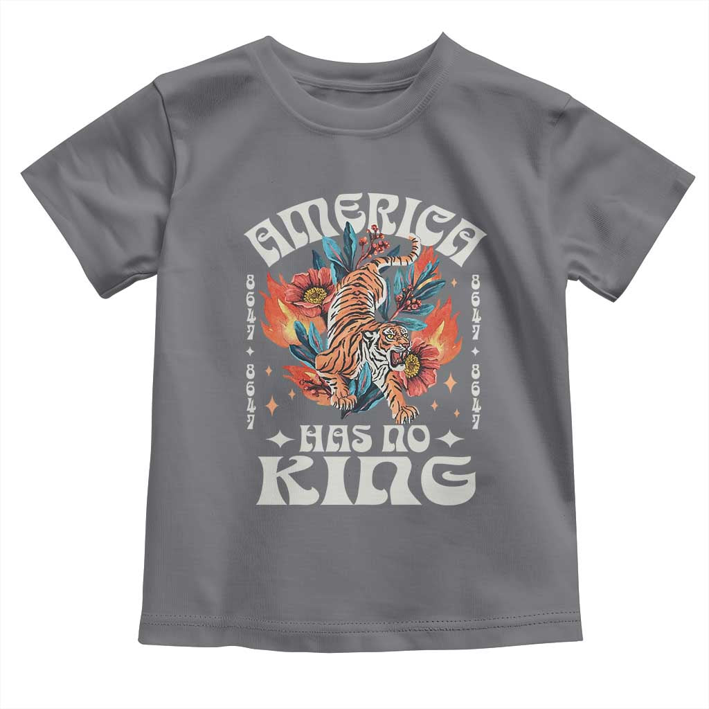 Funny America Has No King 8647 Toddler T Shirt Vintage Boho Orange Tiger