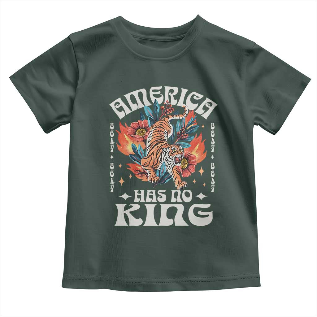 Funny America Has No King 8647 Toddler T Shirt Vintage Boho Orange Tiger