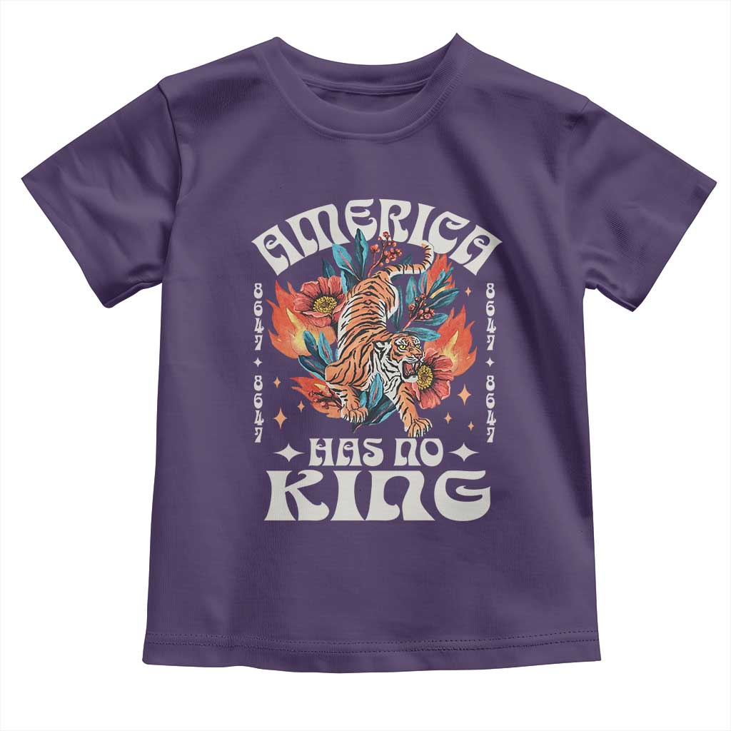 Funny America Has No King 8647 Toddler T Shirt Vintage Boho Orange Tiger