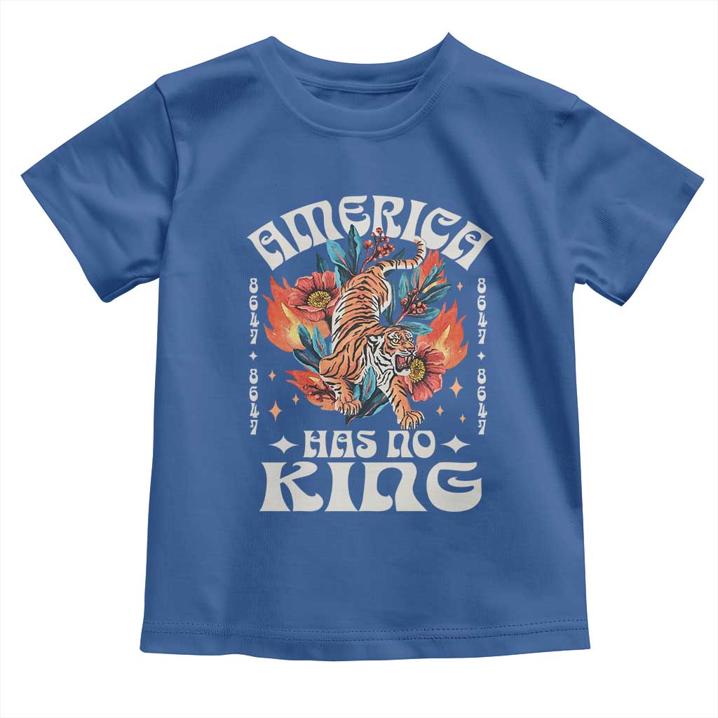 Funny America Has No King 8647 Toddler T Shirt Vintage Boho Orange Tiger