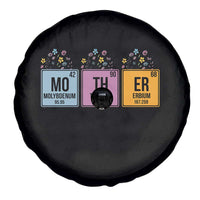 Funny Chemist Mom Spare Tire Cover Mother Flowers Periodic Table