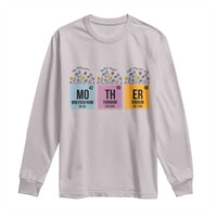 Funny Chemist Mom Long Sleeve Shirt Mother Flowers Periodic Table