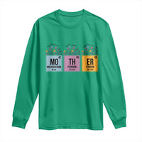 Funny Chemist Mom Long Sleeve Shirt Mother Flowers Periodic Table