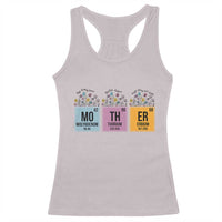 Funny Chemist Mom Racerback Tank Top Mother Flowers Periodic Table