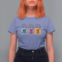 Funny Chemist Mom T Shirt For Women Mother Flowers Periodic Table