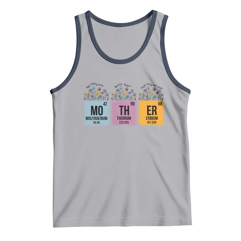 Funny Chemist Mom Tank Top Mother Flowers Periodic Table
