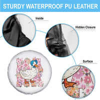 Funny Silly Mama Goose Spare Tire Cover Boho Flower Mother's Day