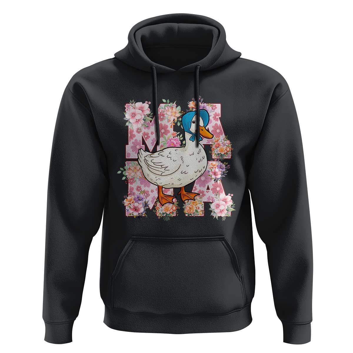 Funny Silly Mama Goose Hoodie Boho Flower Mother's Day