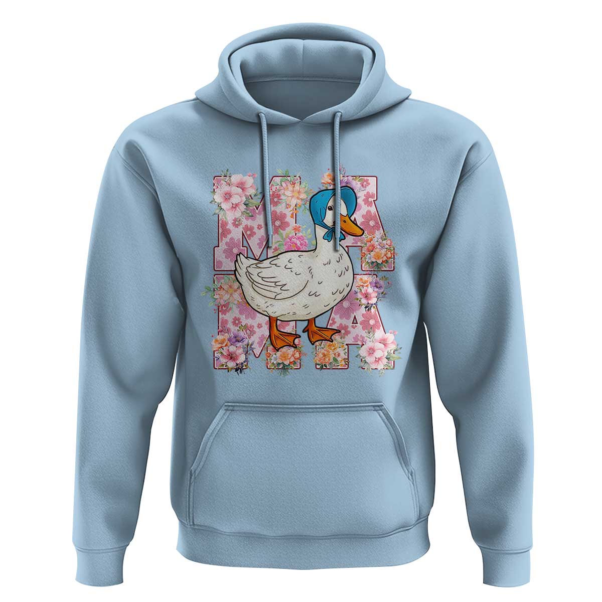 Funny Silly Mama Goose Hoodie Boho Flower Mother's Day