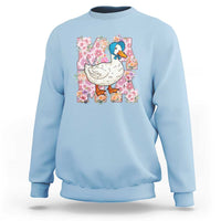 Funny Silly Mama Goose Sweatshirt Boho Flower Mother's Day