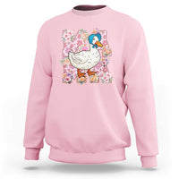 Funny Silly Mama Goose Sweatshirt Boho Flower Mother's Day