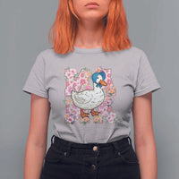 Funny Silly Mama Goose T Shirt For Women Boho Flower Mother's Day