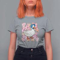 Funny Silly Mama Goose T Shirt For Women Boho Flower Mother's Day