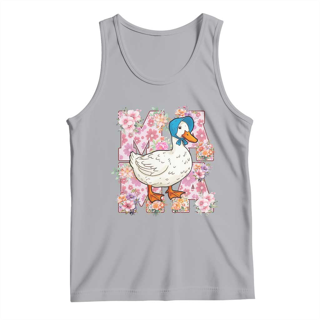 Funny Silly Mama Goose Tank Top Boho Flower Mother's Day
