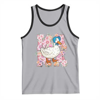 Funny Silly Mama Goose Tank Top Boho Flower Mother's Day
