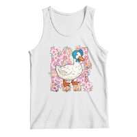 Funny Silly Mama Goose Tank Top Boho Flower Mother's Day