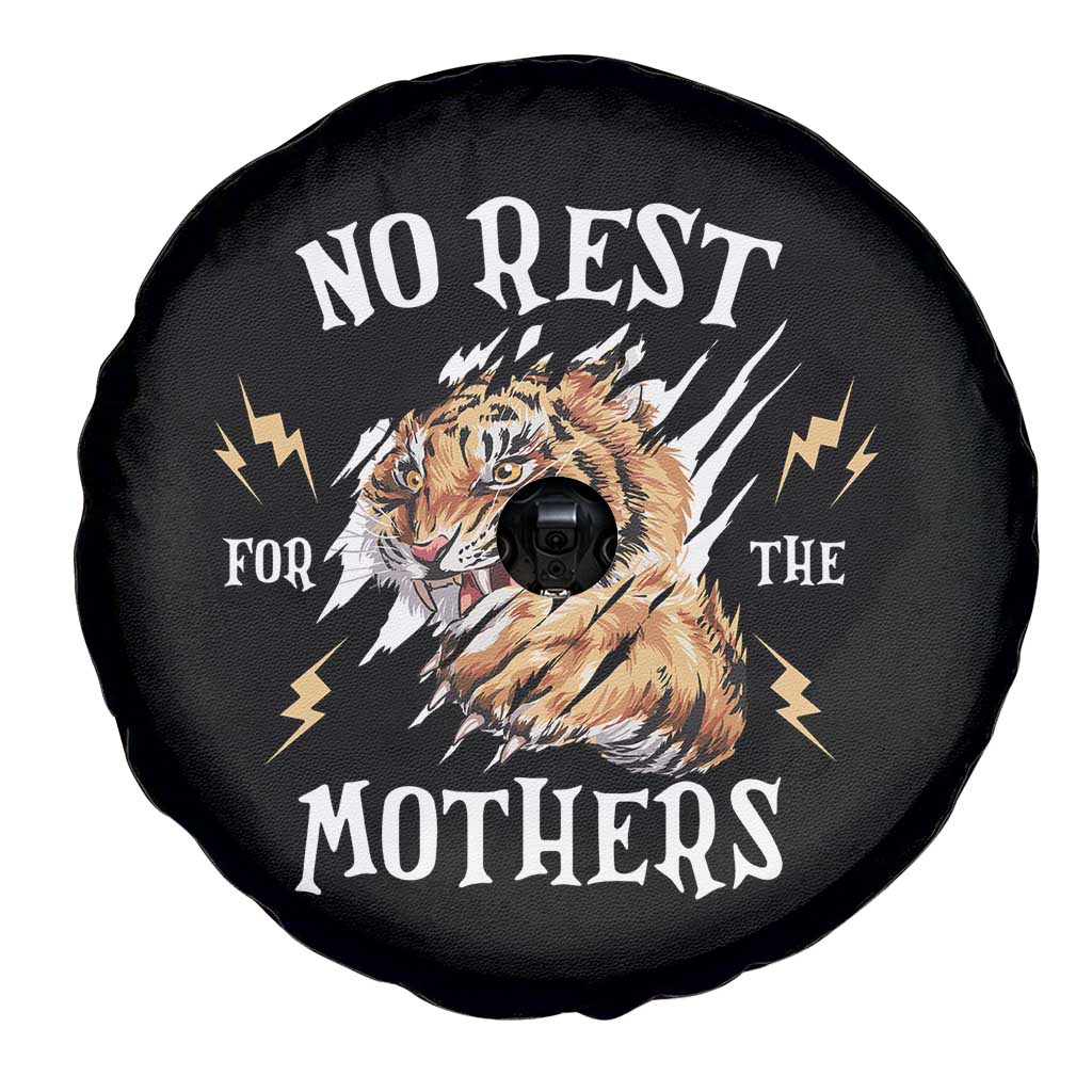 Funny No Rest For The Mothers Spare Tire Cover Mama Tiger Mother's Day