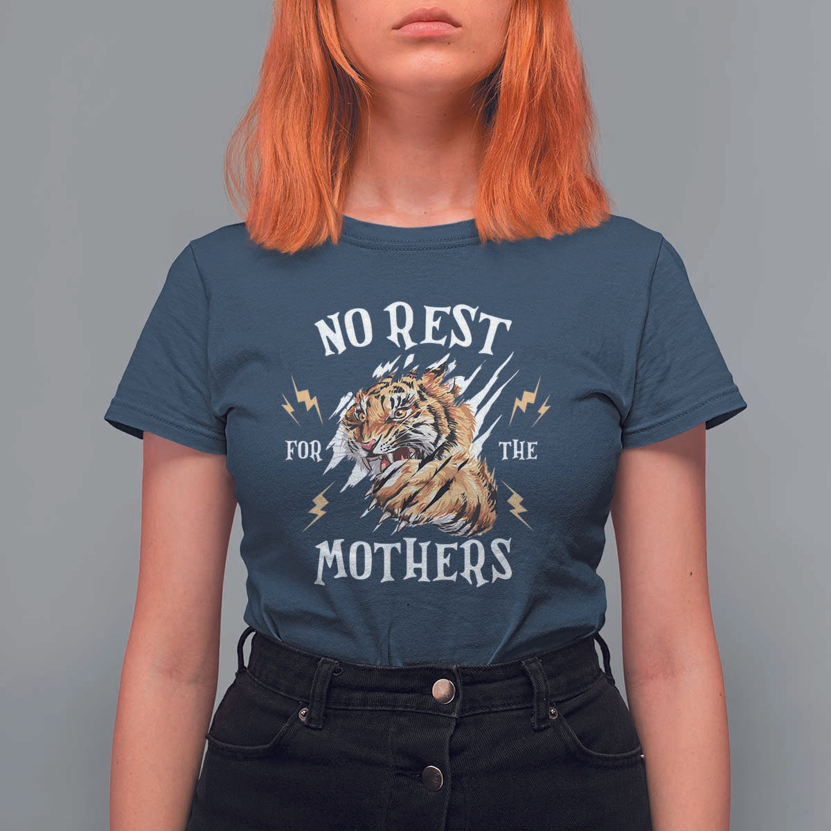 Funny No Rest For The Mothers T Shirt For Women Mama Tiger Mother's Day