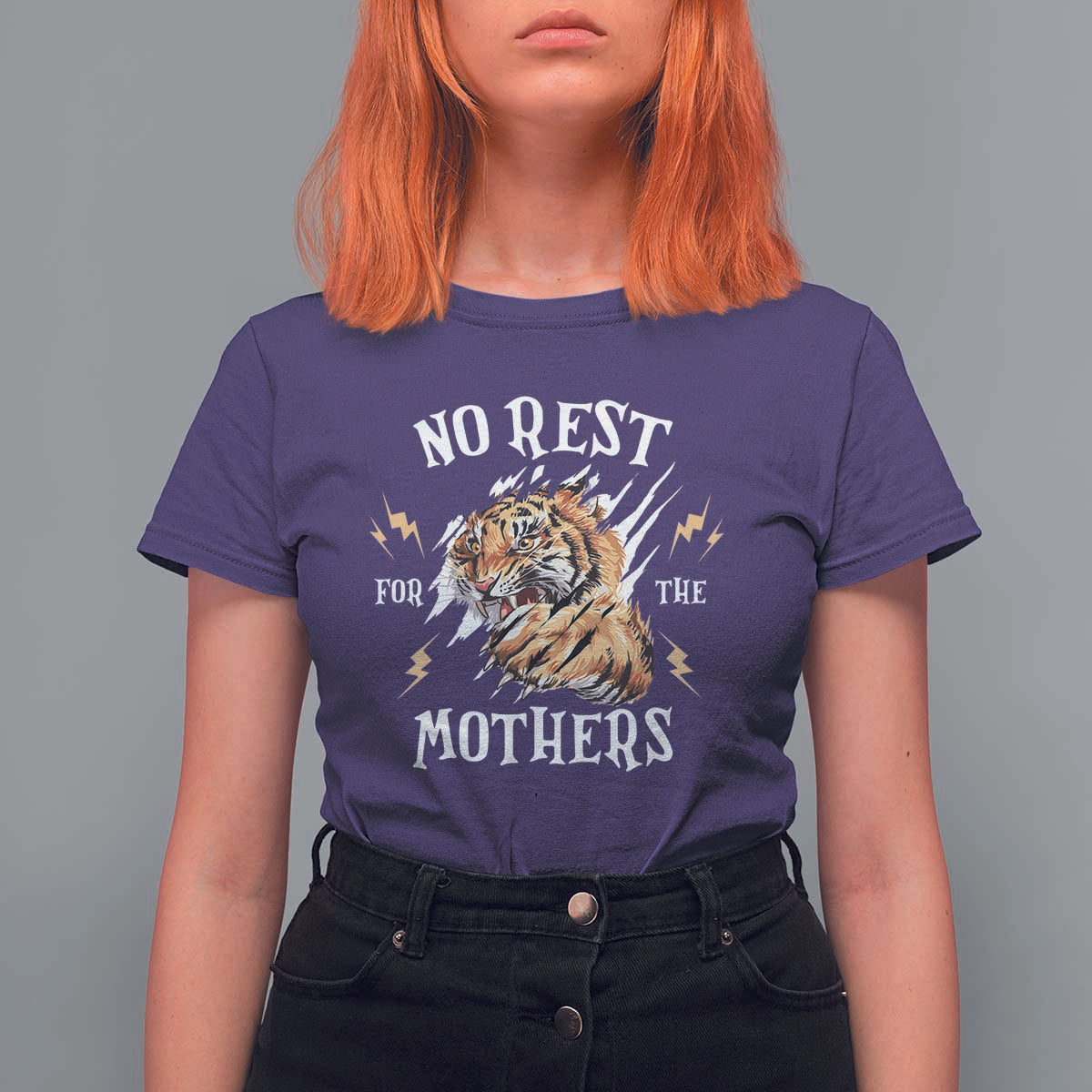 Funny No Rest For The Mothers T Shirt For Women Mama Tiger Mother's Day