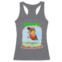 Funny Golf Birthday Racerback Tank Top Happy Birdie To Me Golf Player - Wonder Print Shop