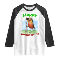 Funny Golf Birthday Raglan Shirt Happy Birdie To Me Golf Player - Wonder Print Shop
