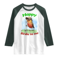 Funny Golf Birthday Raglan Shirt Happy Birdie To Me Golf Player - Wonder Print Shop