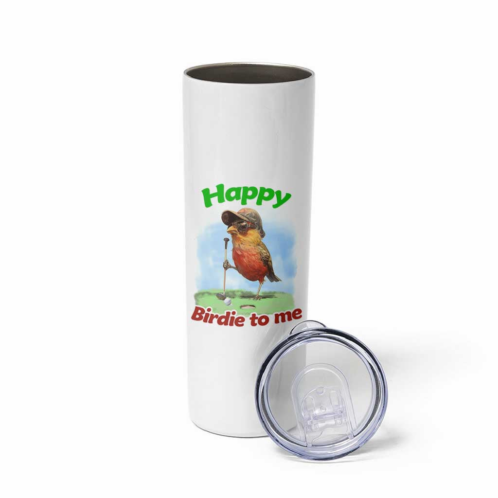 Funny Golf Birthday Skinny Tumbler Happy Birdie To Me Golf Player - Wonder Print Shop