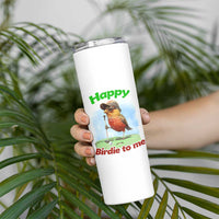 Funny Golf Birthday Skinny Tumbler Happy Birdie To Me Golf Player - Wonder Print Shop