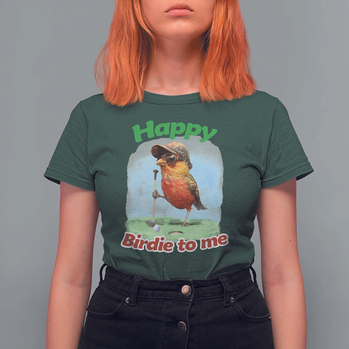 Funny Golf Birthday T Shirt For Women Happy Birdie To Me Golf Player - Wonder Print Shop