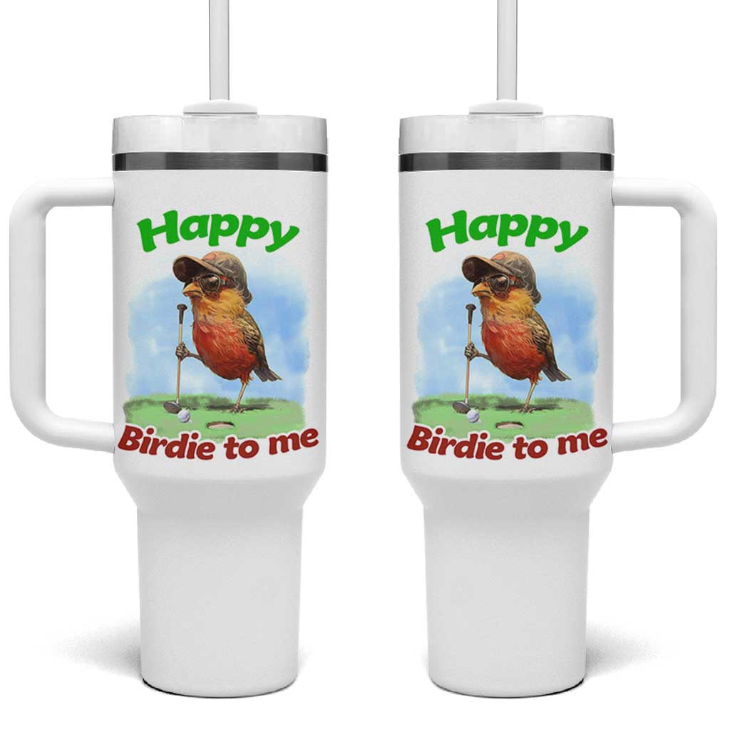 Funny Golf Birthday Tumbler With Handle Happy Birdie To Me Golf Player - Wonder Print Shop