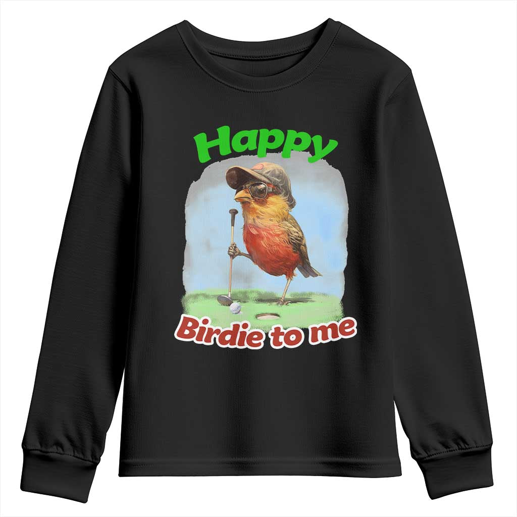 Funny Golf Birthday Youth Sweatshirt Happy Birdie To Me Golf Player - Wonder Print Shop