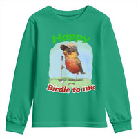 Funny Golf Birthday Youth Sweatshirt Happy Birdie To Me Golf Player - Wonder Print Shop