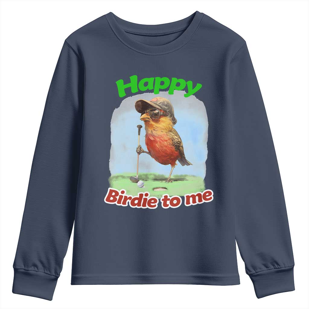 Funny Golf Birthday Youth Sweatshirt Happy Birdie To Me Golf Player - Wonder Print Shop
