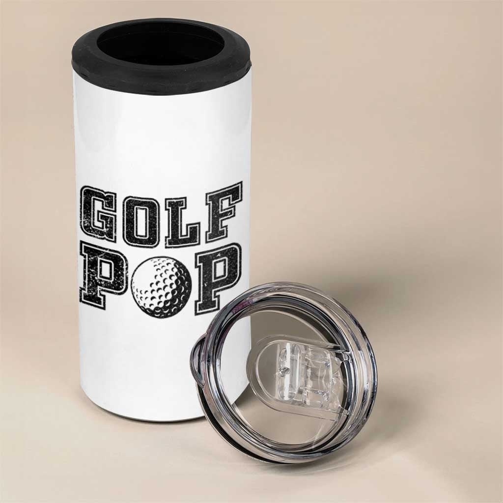 Golf Dad 4 in 1 Can Cooler Tumbler Golf Pop Master Father's Day - Wonder Print Shop