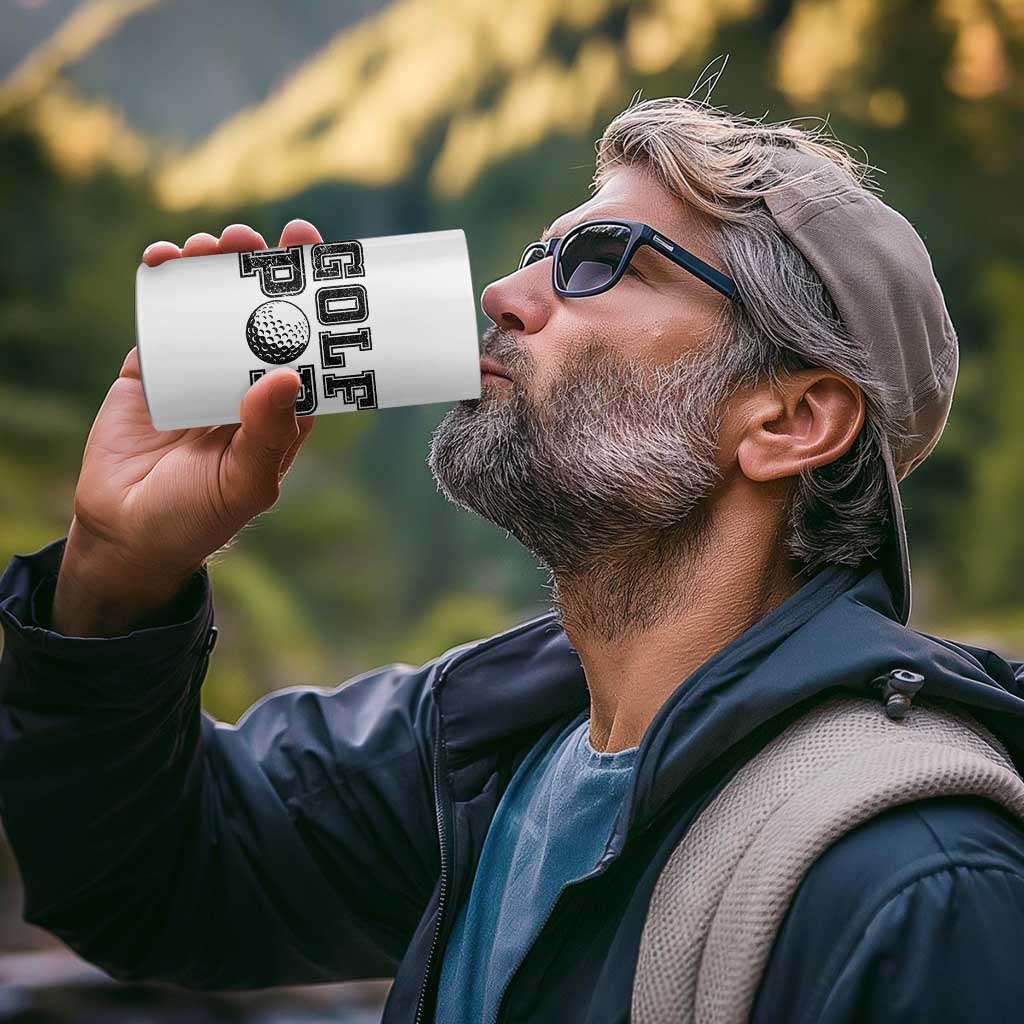 Golf Dad 4 in 1 Can Cooler Tumbler Golf Pop Master Father's Day - Wonder Print Shop