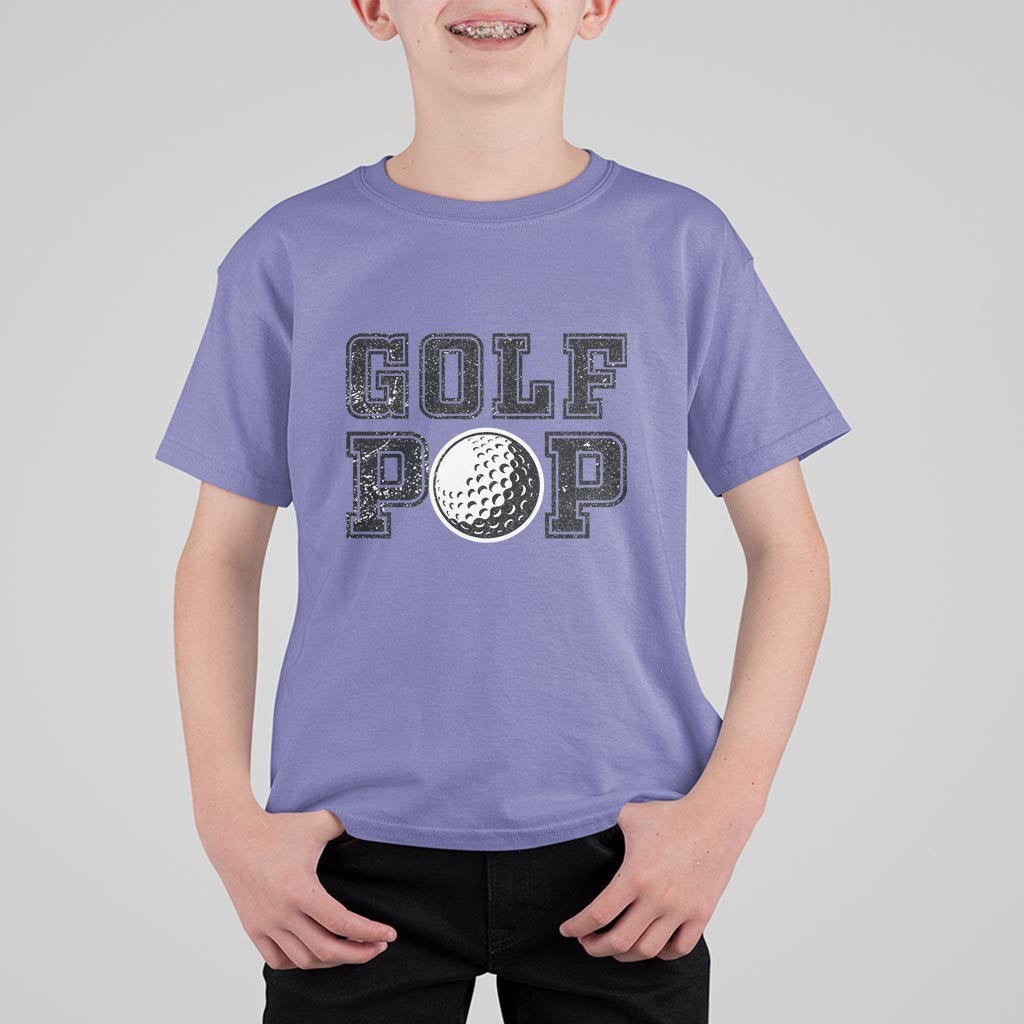 Golf Dad T Shirt For Kid Golf Pop Master Father's Day - Wonder Print Shop