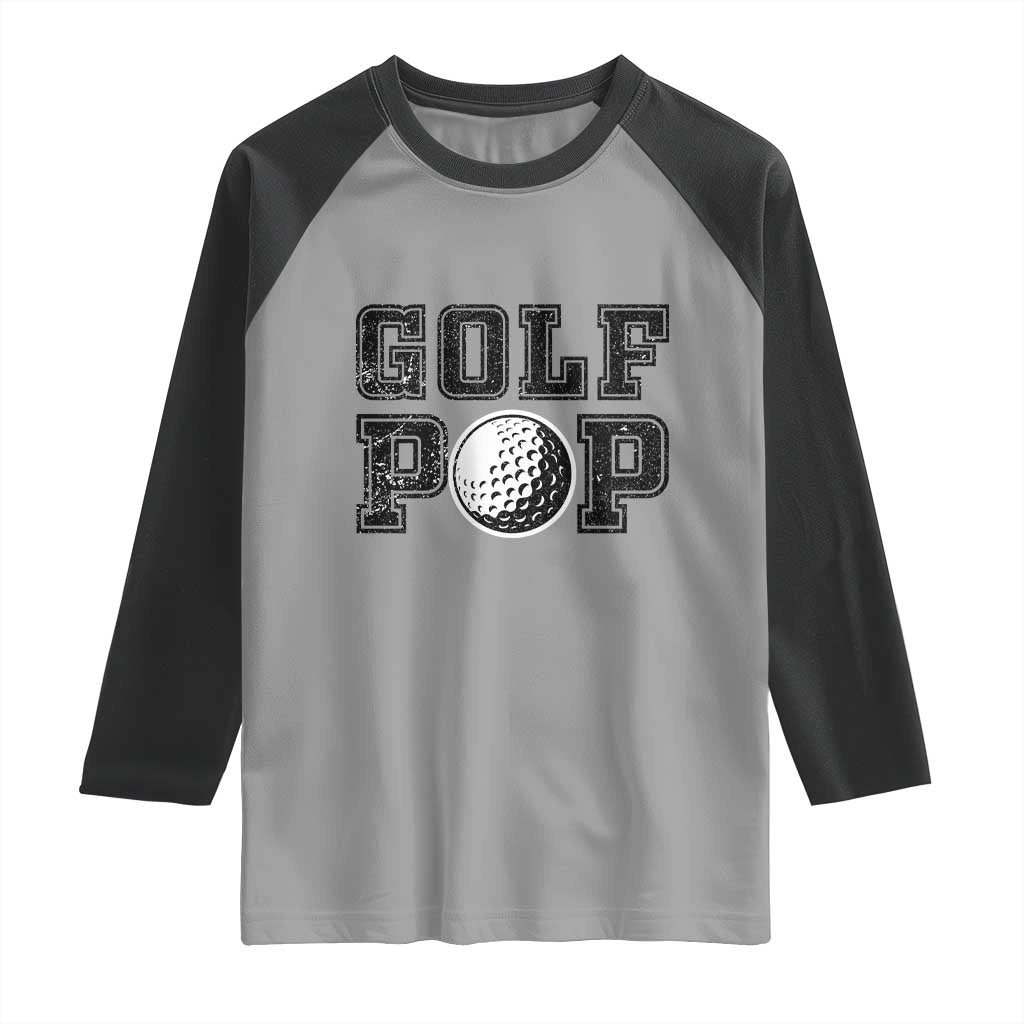 Golf Dad Raglan Shirt Golf Pop Master Father's Day - Wonder Print Shop