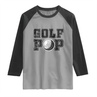 Golf Dad Raglan Shirt Golf Pop Master Father's Day - Wonder Print Shop
