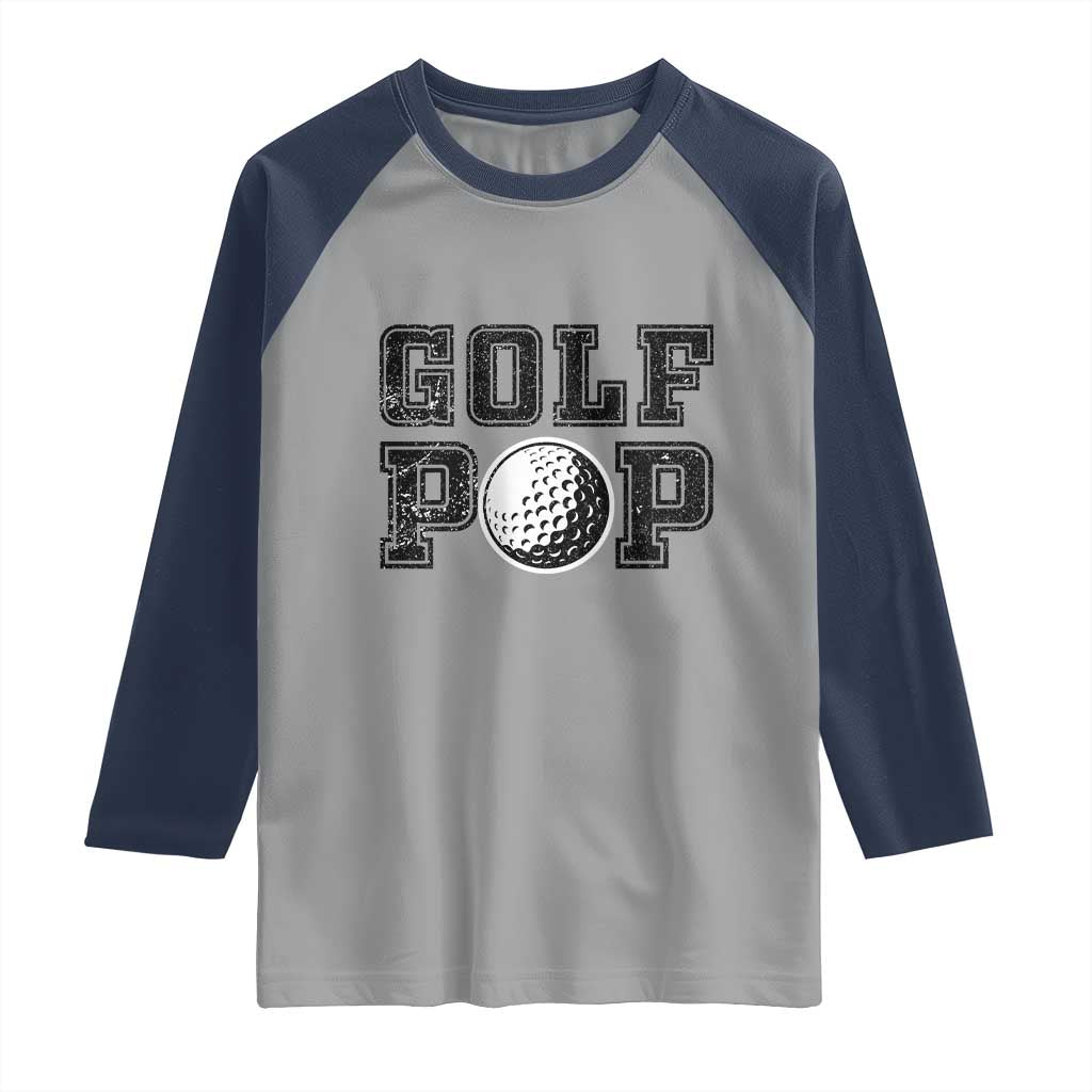Golf Dad Raglan Shirt Golf Pop Master Father's Day - Wonder Print Shop
