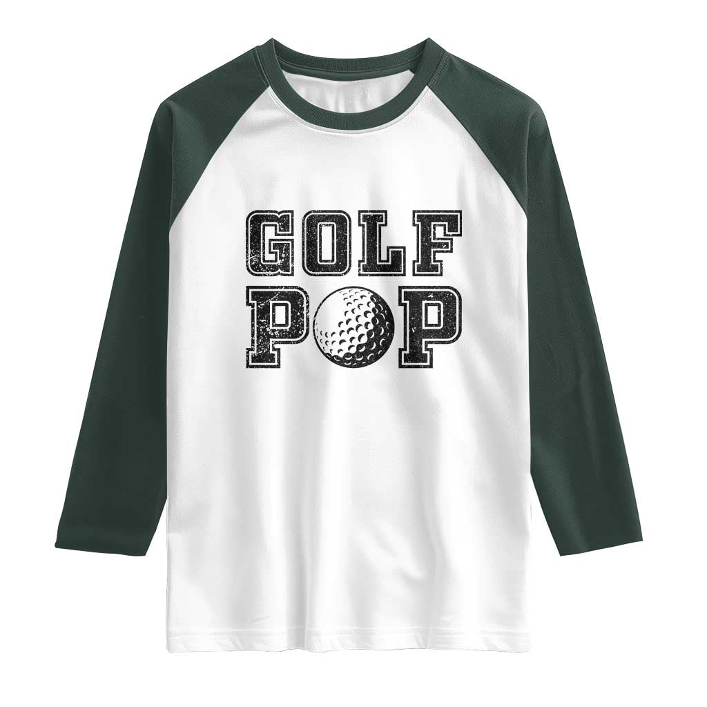 Golf Dad Raglan Shirt Golf Pop Master Father's Day - Wonder Print Shop