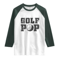 Golf Dad Raglan Shirt Golf Pop Master Father's Day - Wonder Print Shop