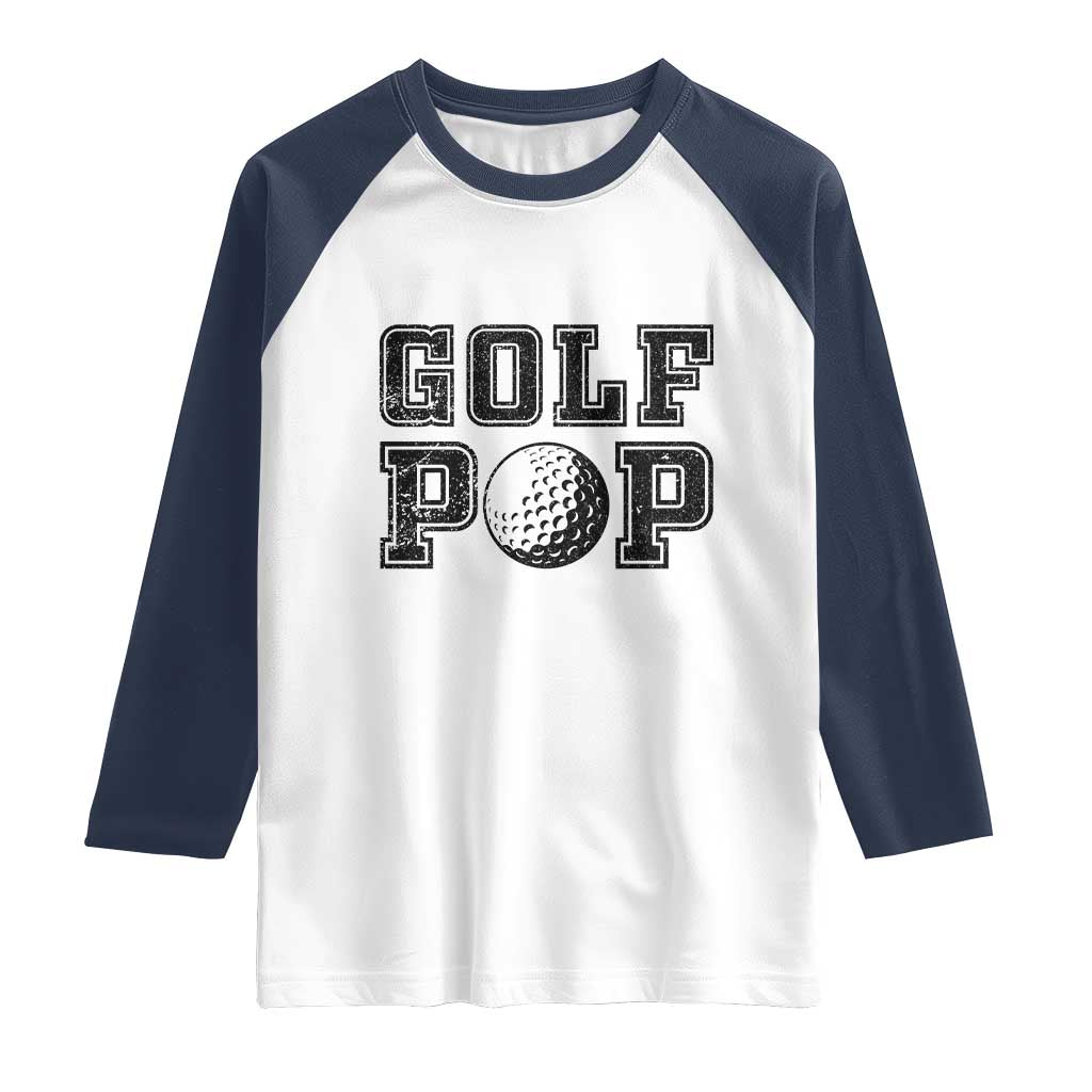 Golf Dad Raglan Shirt Golf Pop Master Father's Day - Wonder Print Shop
