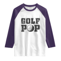 Golf Dad Raglan Shirt Golf Pop Master Father's Day - Wonder Print Shop