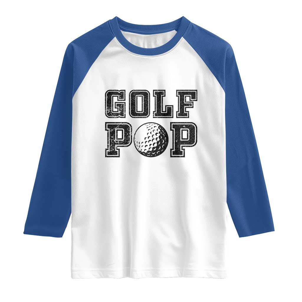 Golf Dad Raglan Shirt Golf Pop Master Father's Day - Wonder Print Shop