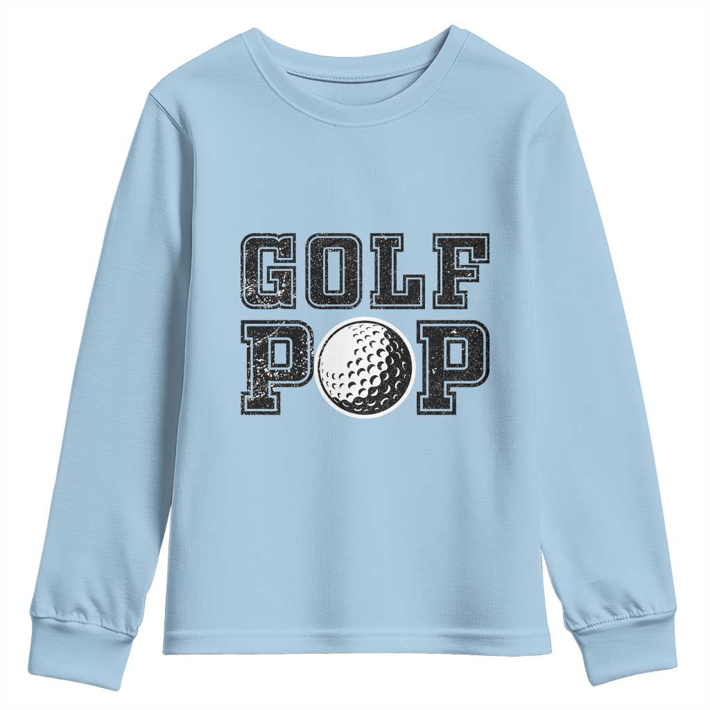 Golf Dad Youth Sweatshirt Golf Pop Master Father's Day - Wonder Print Shop