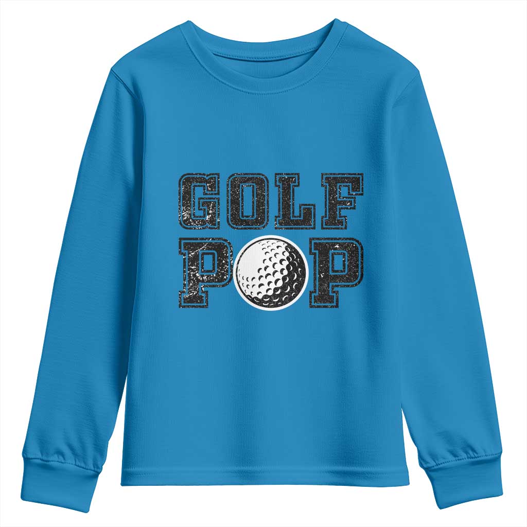 Golf Dad Youth Sweatshirt Golf Pop Master Father's Day - Wonder Print Shop