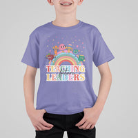 Teacher T Shirt For Kid Teaching Future Leaders Retro Groovy Education Back To School - Wonder Print Shop